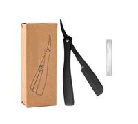1PCS Professional Black Straight Razor | Folding Manual Shaver Barber Beard Eyebrow Cutting Shaving Tool For Men Professional Razors(Black 10 PCS)