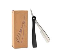 1PCS Professional Black Straight Razor | Folding Manual Shaver Barber Beard Eyebrow Cutting Shaving Tool For Men Professional Razors(Silver)