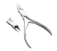 1PCS Professional Nail Art Clipper Special Type U Word False Tips Edge Cutters Manicure Colorful Stainless Steel Nail Art Tools(Ivory)