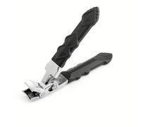 1Pcs Professional Nail Clippers for Seniors Wide Jaw Angled Head Stainless Steel Fingernail Toenail Cutter with Catcher