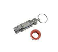 1pcs PRV Control Device 1/4" BSPT Male Pressure Relief Valve Free PTFE Thread Tape,Adjustable 0.5to10 bar(BSPT_Set 1BAR)