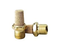 1PCS PST-01 PST-02 PST-03 PST-04 Pneumatic Solenoid Valve Copper Muffler,Thread 1/8" 1/4" 3/8" 1/2" Copper Muffler Exhaust Vent(PST-M5)