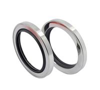 1Pcs PTFE stainless steel oil seal, inner diameter 140mm outer diameter 180mm thickness 12mm, Silver, 140x180x12mm