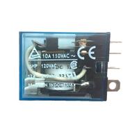 1PCS Purpose LY2NJ HH62P Electronic Electromagnetic Relay LED Lamp 10A 8 Pins Coil DPDT DC12V 24V AC110V 220V(DC,48V)