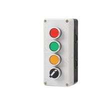 1PCS push button switch control box plastic handheld self-start button waterproof box industrial emergency stop switch(Lavender)
