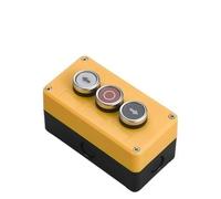 1PCS push button switch control box three-position plastic start-stop industrial button two-position emergency stop switch box(3-05)