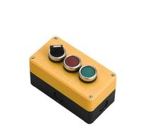 1PCS push button switch control box three-position plastic start-stop industrial button two-position emergency stop switch box(3-02)