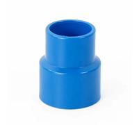 1pcs PVC Straight Reducing Connector 75-32mm/200-160mm - Glue Joint for Water Pipe Fitting in Blue, Grey, and White(Blue,90x50mm)