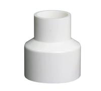1pcs PVC Straight Reducing Connector 75-32mm/200-160mm - Water Pipe Fitting - Glue Connection - Blue, Grey, and White(White,125x63mm)