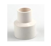 1pcs PVC Straight Reducing Connector, Thickened Grey/White Irrigation Pipe Fitting for Garden/Aquarium/Greenhouse(White,63x32mm)