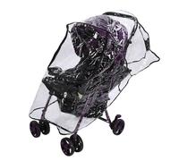 1Pcs PVC Universal Baby Stroller Rain Cover,Dust Wind Shield Pram Stroller Clear Rain Cover Bottle Holders Zipper Window Design Universal Bags and Other Accessories