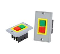 1pcs QKS2-5 Button Switch Panel Installation Type Start Stop Switch Insulation Pressure Switch 3-in 3-Out(Small Panel)
