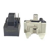 1Pcs QP2-4R7 1Pin 4.7 Ohm PTC Refrigerator Starter/Start Relay for Vissani Danby Compressor Relay and 1Pcs Refrigerator Overload Protector 1/2HP