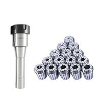 1pcs R8(M12) R8(7-16) ER11 ER16 ER20 ER25 ER32 ER40 Tool Handle ER Chuck Set R8 ER Taper Shank Chuck Lathe Parts(A1,R8(M12)-ER16(10PCS))