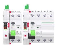 1PCS RCD Recloser Modular Circuit Breaker 40A 63A 30mA 100mA 300mA Safety Switch 220V Leakage Circuit Breaker(16A,4 Pole 100 mA)