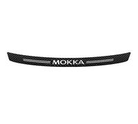 1Pcs Rear Bumper Protector Sticker for Op-el Mokka Car Rear Trunk Sill Plate Scuff Plate Strip Carbon Fiber Anti-Scratch Trim Cover - Car Styling Accessories,Black