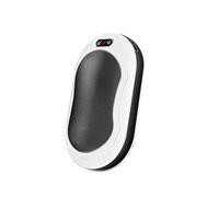 1Pcs Rechargeable Hand Warmer, Portable USB Hand Warmer Power Bank Electronic Pocket Heater with 3 Heat Settings for Men Women (Black)