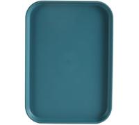 1Pcs Rectangular Plastic Serving Tray 24cmx17.3cmx1.5cm Dark Green Plastic Organizer Tray for Home, Hotel, Restaurant