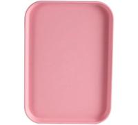1Pcs Rectangular Plastic Serving Tray 24cmx17.3cmx1.5cm Pink Plastic Organizer Tray for Home, Hotel, Restaurant