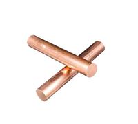 1Pcs Red Copper Bar Length 150/200/250/300mm Dia 12/14/15/16/18/20/22/25/28/30/32/35mm Solid Coppers Various Shaft DIY(22mx200mm)