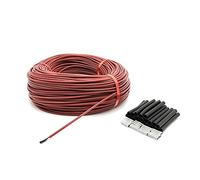 1pcs Red Silicone Rubber Carbon Fiber Electric Heating Cable 12K - High Temperature Resistance & Efficient Heat Conduction(50m)