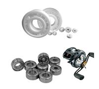 1pcs reels Bait Casting reels Spinning reels Upgraded All-Ceramic Hybrid Ceramic Bearings for Smooth 623 MR115 608 ZZRS(Hybrid ABEC-7,20mm)