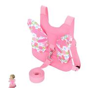 1PCS Reins, Reins, Walking Harness with Adjustable Safety Belt Pink Butterfly Wings Design Prevent from Getting Lost for Easy to Use
