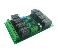 1PCS Relays Module with 4-8 Channels,Modbus Remote IO Baud Rate Slave ID Dip Switch Selection Easy to Use Multi-function Switch Board(8CH 12V Only Board)