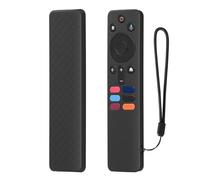 1PCS Remote Control Silicone Case Cover Compatible for XIAOMI XMRM-N5, Smart TV Remote Control Non-slip Sleeve Housing Shell Cover Holder(Case Only) (Black)