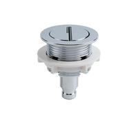 1PCS Replacement Cistern Toilet Water Tank Push Buttons Flush Valve(Chrome)