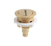 1PCS Replacement Cistern Toilet Water Tank Push Buttons Flush Valve(Gold)