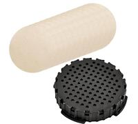 1pcs Replacement Coffee Filter Cap,Espresso Machine Replacement Parts with 100 Coffee Filter Compatible with for The Espresso Coffee and Maker,Black