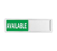 1Pcs Reserved Or Available Sign Privacy Sliding Door Sign Vacant Occupied Door For Home Restrooms Office Hospital Vacant Occupied