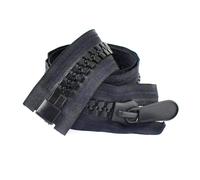 1pcs Resin Zipper, 20# Size 70-150cm Open-End with Optional Sliders, for Garment Making,Single Black,100cm