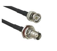 1Pcs RG58 Cable BNC Male Plug To BNC Female Jack & BNC Male Plug Connector RF Coaxial Cable Straight 6inch~5M(Type 2-1pcs,5M)