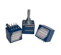1PCS RH2702 Resistance stepping Dual-unit Rotentiometer A50KX2 A100KX2 A250KX2 8pins RK27 Floral Axis 25mm NWPNLXEA(50K Ohm)
