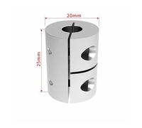 1pcs Rigid shaft coupler clamp stepper servo electronic starter coupling 3d printer parts 3/4/5/6/6.35/8/10 D20L25(4X4)