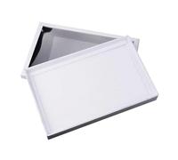 1pcs Ring Display Box Transparent Lid for Ring | Large Capacity Cardboard Cufflink Jewelry Tray Ring Showcase For Women(WHITE)
