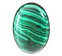 1Pcs Ring Multi Colors Jewelry for Women Men Natural Stone Oval Bead Amazonite Carnelian Onyx Opal Adjustable Finger Ring,Green Malachite,Resizable