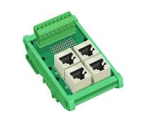 1PCS RJ45 8P8C Breakout Board 4ways RJ45 To Terminal Block Module(Without Carrier)