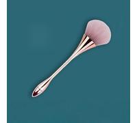 1PCS Rose Golden Fan Makeup Brush,Cosmetic Brush Loose Powder Brush,Highlighting Brush Bl