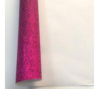 1Pcs Rose Red PU Leather Sheets Glitter Faux Leather Sheets Glitter Fabric Roll for DIY Crafts Sewing Party Favors, 20cm x 135cm