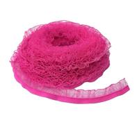 1Pcs Rose Red Spandex Lace Ribbon 1.5cmx15 Yards Elastic Lace Trim Decorative Stretchy Ribbon for DIY Crafts Sewing Wrapping
