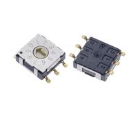 1pcs Rotary Code Switch SMD Band Switch RST-10RM-PT Digital Dip Switch 10 position 0-9 coding RST-16RM-G3(RST-4RM-G3,5PCS)