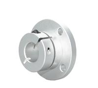 1pcs Round square compact Flanged Mount Type Cast with Slit Shaft Supports Linear Motion Automation Components dia6/8/10/12(Round-DXZRAL,D35)