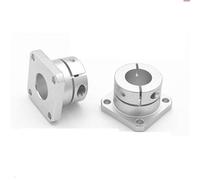 1pcs Round square compact Flanged Mount Type Cast with Slit Shaft Supports Linear Motion Automation Components dia6/8/10/12(Square-DXZSA,D20)