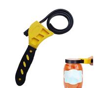 1PCS Rubber Strap Wrench Strong Grip 600mm Strap Pipe Adjustable Fits Various Sizes and Shapes Multi Purpose Rubber Wrench for Jar Opener, Pipes, Plumbing, Oil Filter, Shower Head, Water Filter