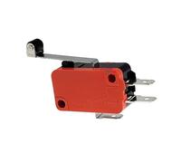 1pcs RV-166-1C25 Long Lever Roller Micro Switch V-156-1C25 Push Button SPDT Momentary Snap Action Limit switch 16A Silver contact