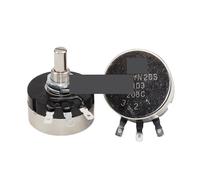 1PCS RV30YN 20S Carbon Film Potentiometer Industrial Control Frequency Converter Speed Control Special Switch with Dial Knob Cap(B202 B2K,Potentiometer A2 Cap)