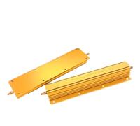 1pcs RX24 300W Aluminum Power Metal Shell Case Wirewound Resistor 0.1~1K 0.22 0.33 0.5 1 2 5 6 8 10 20 50 100 150 200 300 1K ohm(50R)